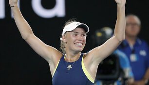 Įspūdingame moterų finale dvigubas Carolinos Wozniacki triumfas