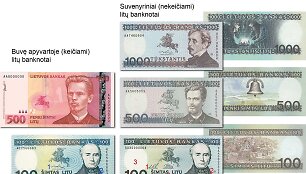 Banknotų skirtumai