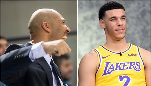 LaVaras Ballas įsitikinęs, kad „Lakers“ laukia prasti laikai, kai ji iškeitė Lonzo Ballą.