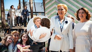 Lietuvos ir Lenkijos pirmųjų ponių vizitas Palangoje