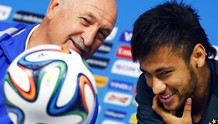 Luizas Felipe Scolari ir Neymaras