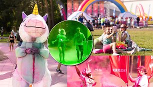 Vilniaus Vingio parke vyko 10-asis „The Color Run“ bėgimas