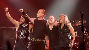 Grupė „Metallica“ (iš kairės): Robertas Trujillo, Jamesas Hetfieldas, Larsas Ulrichas ir Kirkas Hammettas