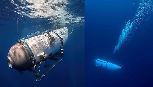 Prie nuskendusio „Titaniko“ dingęs povandeninis laivas „Titan“