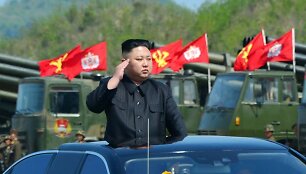 &Scaron;iaurės Korėjos lyderis Kim Jong Unas