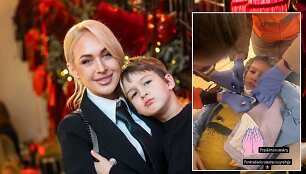 Oksana Pikul su sūnumi Dominyku