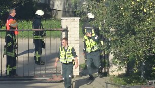 &Scaron;irvintose tramadyti chuliganą prireikė ir policijos, ir ugniagesių