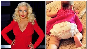 Christina Aguilera ir jos dukra Summer Rain