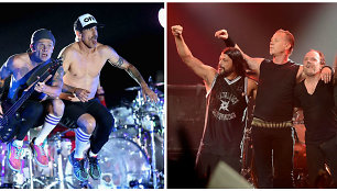 „Red Hot Chili Peppers“ ir „Metallica“