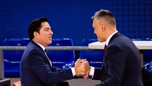 Xavi Pascualis ir Šarūnas Jasikevičius