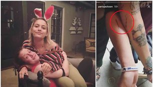 Macaulay Culkinas ir jo krikšto duktė Paris Jackson pasidarė vienodas tatuiruotes