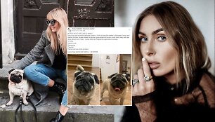 Monika Kazakevičiūtė su augintiniu Hugo