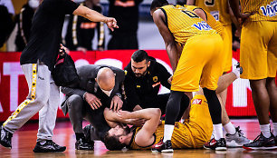 Janis Strelniekas patyrė sunkią traumą per FIBA Čempionų lygos mačą.