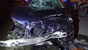 Dviejų BMW avarija Kaune