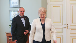 Dalia Grybauskaitė ir Juozas Olekas