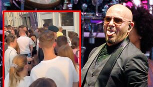 Pitbull koncerto akimirkos