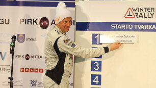 &bdquo;Halls Winter Rally 2015&ldquo; starto pozicijų pasirinkimas