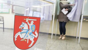 Lietuvoje prasidėjo savivaldų rinkimai &ndash; žmonės plūsta į rinkimų apylinkes.