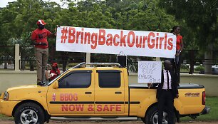 Protesto akcija prie&scaron; &bdquo;Boko Haram&ldquo; teroristus
