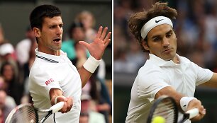 Novakas Džokovičius ir Rogeris Federeris