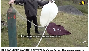 Propagandinėje laidoje aiškinama, esą kontrabandiniai balionai yra Lietuvos provokacija, bet kaip juos paleisti, aiškina baltarusiai