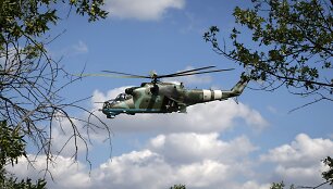 Ukrainos &bdquo;Mi-24&ldquo; karinis sraigtasparnis
