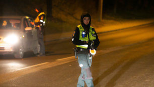 Naktinis kelių policijos reidas Vilniuje