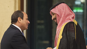 Abdel Fattahas el-Sisi ir Mohammedas bin Salmanas