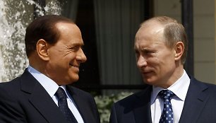 Silvio Berlusconi ir Vladimiras Putinas