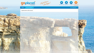 „Go Planet Travel“ interneto puslapis