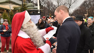 Princas Williamas Kalėdų Seneliui įteikė savo sūnaus dovanų sąrašą