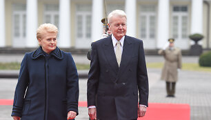 Lietuvos prezidentė Dalia Grybauskaitė ir Islandijos prezidentas Olafuras Ragnaras Grimssonas