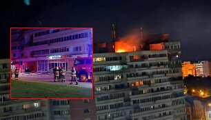 Rusijos dronas pataikė į daugiabutį Rumunijoje