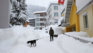 Alpes užklojo storas sniego sluoksnis