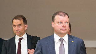 Rokas Masiulis ir Saulius Skvernelis