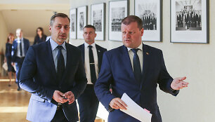 Tomas Beržinskas ir Saulius Skvernelis