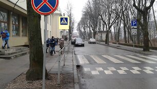 Saugaus eismo pamokėlė prie Kauno Vinco Kudirkos progimnazijos