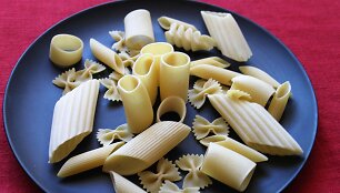 Įvairių formų pasta