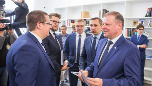 Skirmantas Malinauskas, Saulius Skvernelis, Tomas Beržinskas, Linas Kukuraitis ir Lukas Savickas 