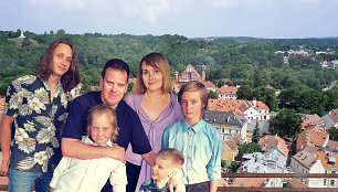 Dalia Gečaitė-Brasiūnienė su šeima