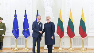 Dalia Grybauskaitė susitiko su Donaldu Tusku