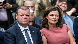 Saulius Skvernelis su žmona Silvija