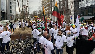 Pasiruo&scaron;imas Lietuvos ūkininkų protesto akcijai Briuselyje