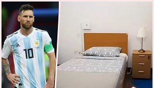 Lionelis Messi ir kiti Argentinos futbolininkai pasaulio čempionate gyveno spartietiškomis sąlygomis.