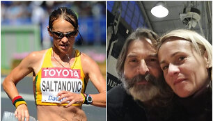 Kristina Saltanovič ir jos vyras