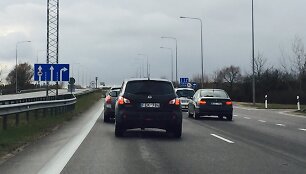 Spūstis Automagistralėje ties Kaunu