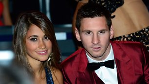 Lionelis Messi ir Antonella Roccuzzo