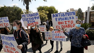 Protesto Kipre prie&scaron; &bdquo;Eurovizijos&ldquo; atstovės dainą &bdquo;El Diablo&ldquo;