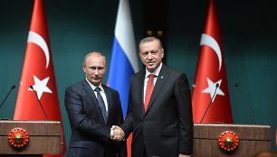 Vladimiras Putinas ir Recepas Tayyipas Erdoganas