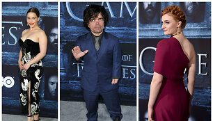 Emilia Clarke, Peteris Dinklage'as ir Sophie Turner